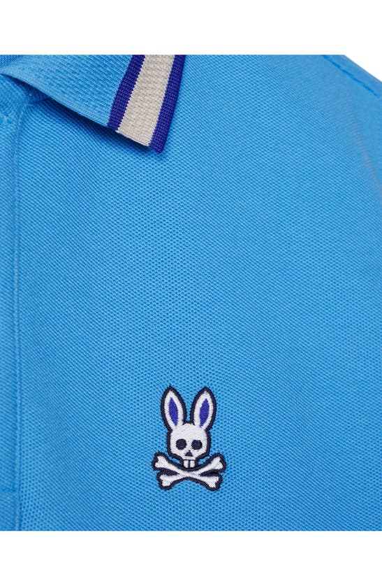 Shop Psycho Bunny Kids' Woodstock Tipped Piqué Polo In Marina