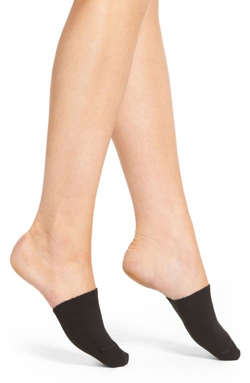 Hue Toe Topper Socks in Black