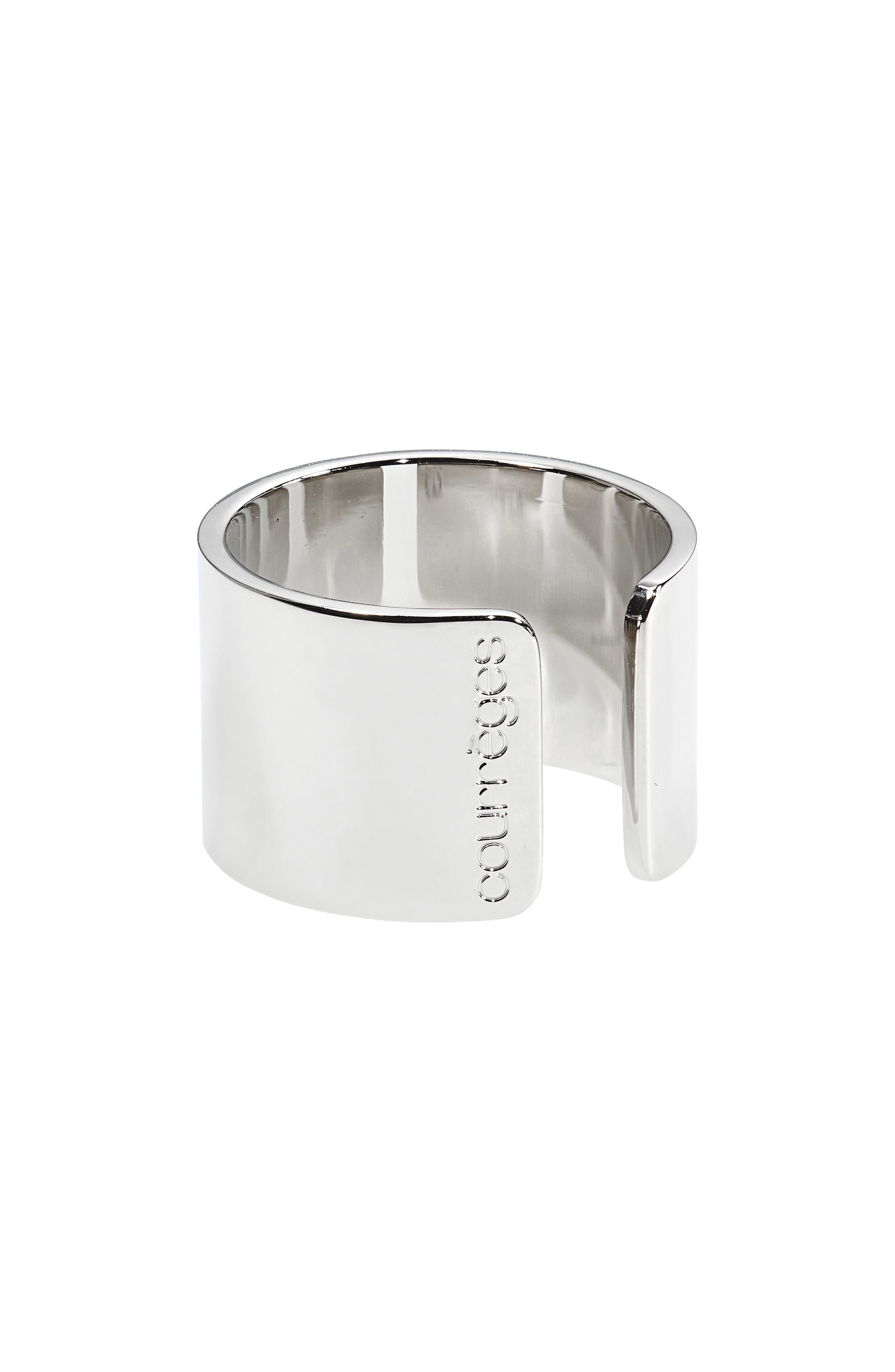 Courreges Four Fingers Ring in Silver