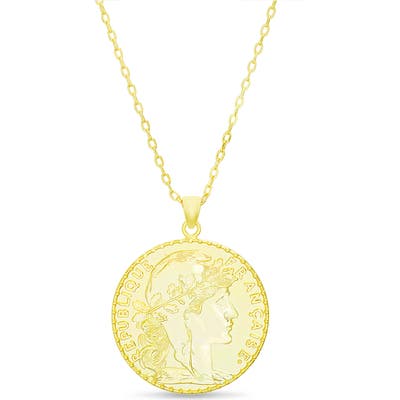 Lesa Michele Coin Medallion Necklace
