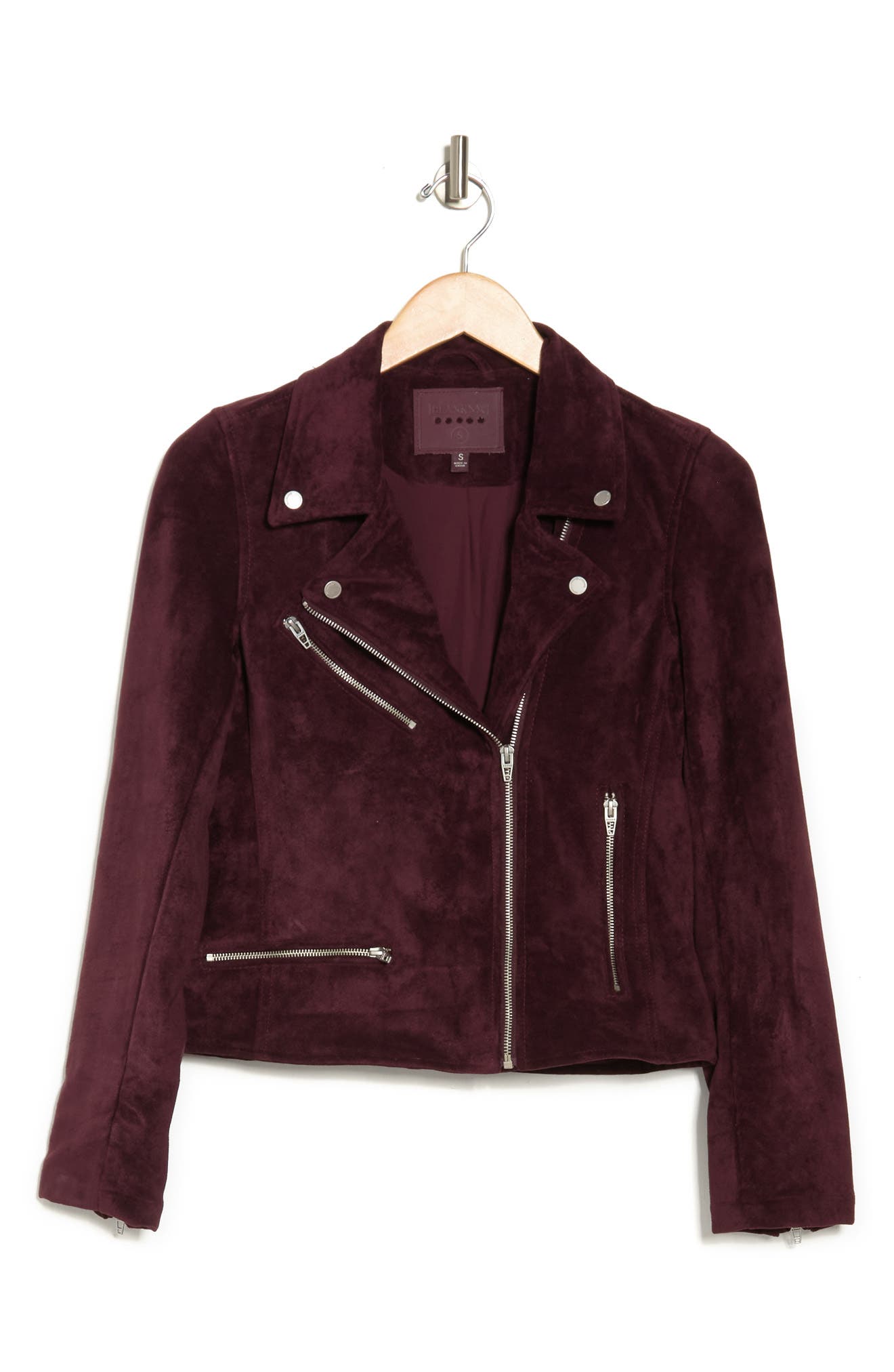 plum suede jacket