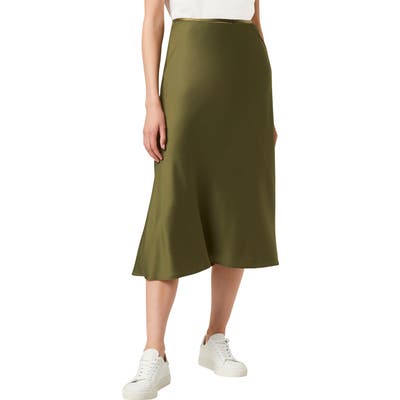 French Connection Alessia Drape Skirt, Regular - Green