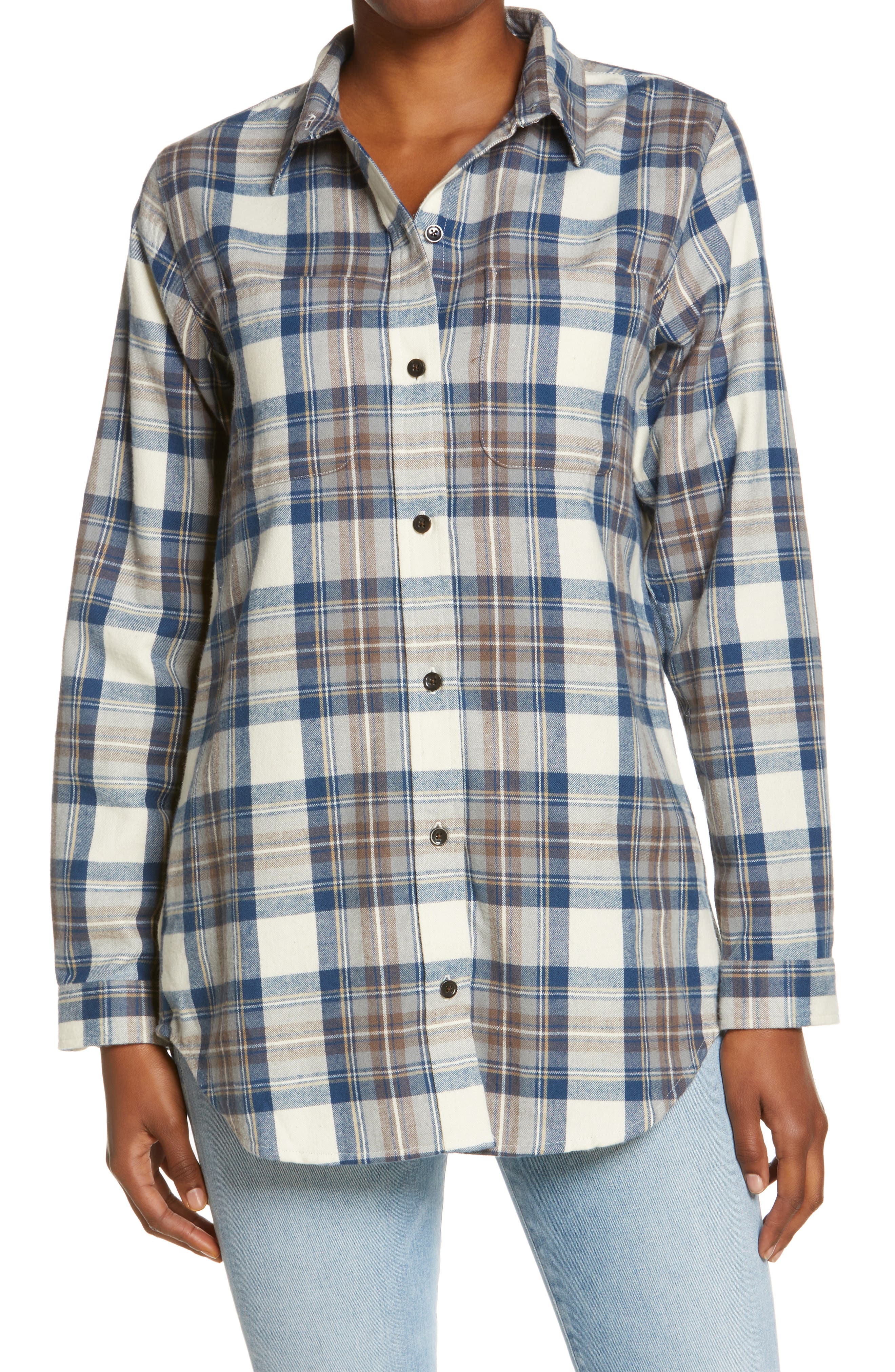L.L.Bean Scotch Plaid Women's Flannel 