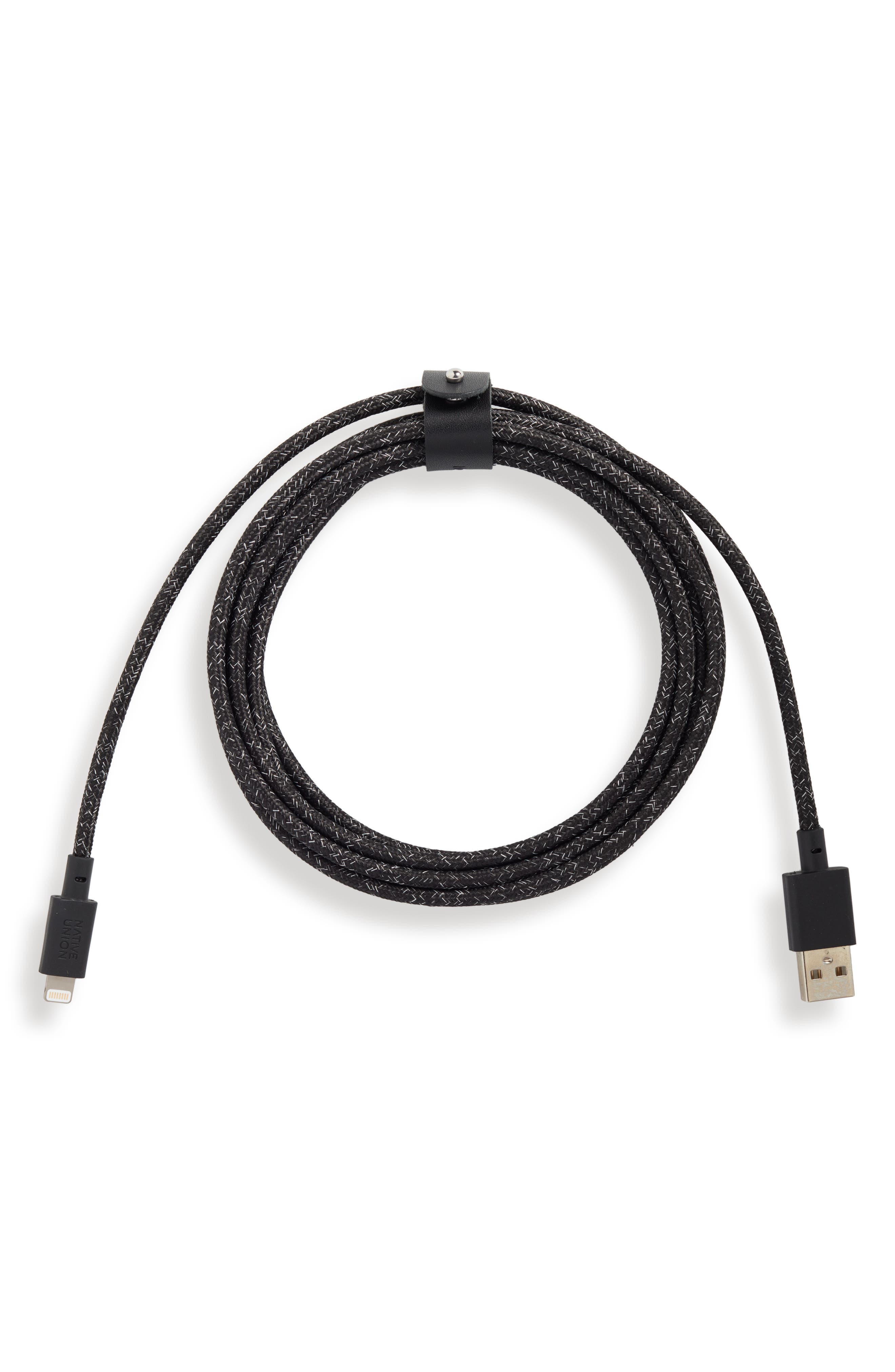 UPC 846654017458 product image for Native Union Belt Lightning To Usb Charging Cable, Size One Size - Black | upcitemdb.com