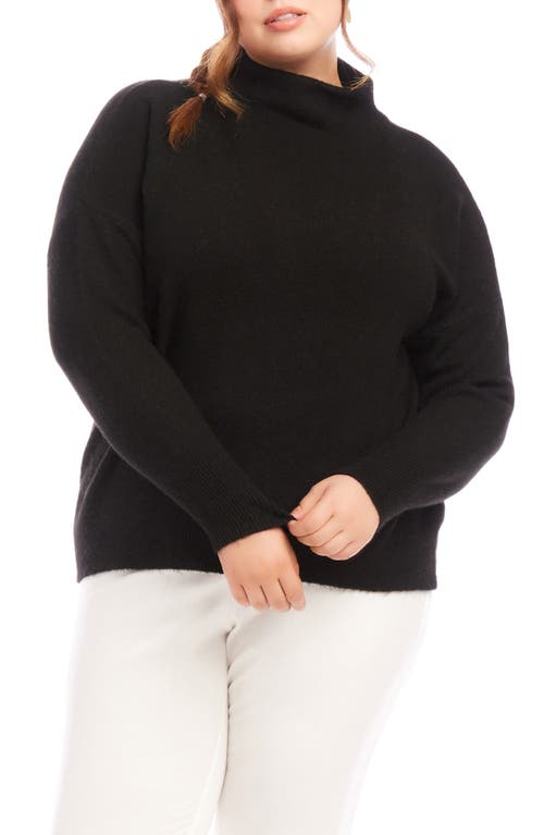 Shop Karen Kane Funnel Neck Sweater In Black