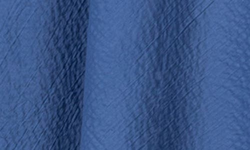 Akris Punto Sash Detail Cotton Seersucker Shirtdress In Smoky Blue