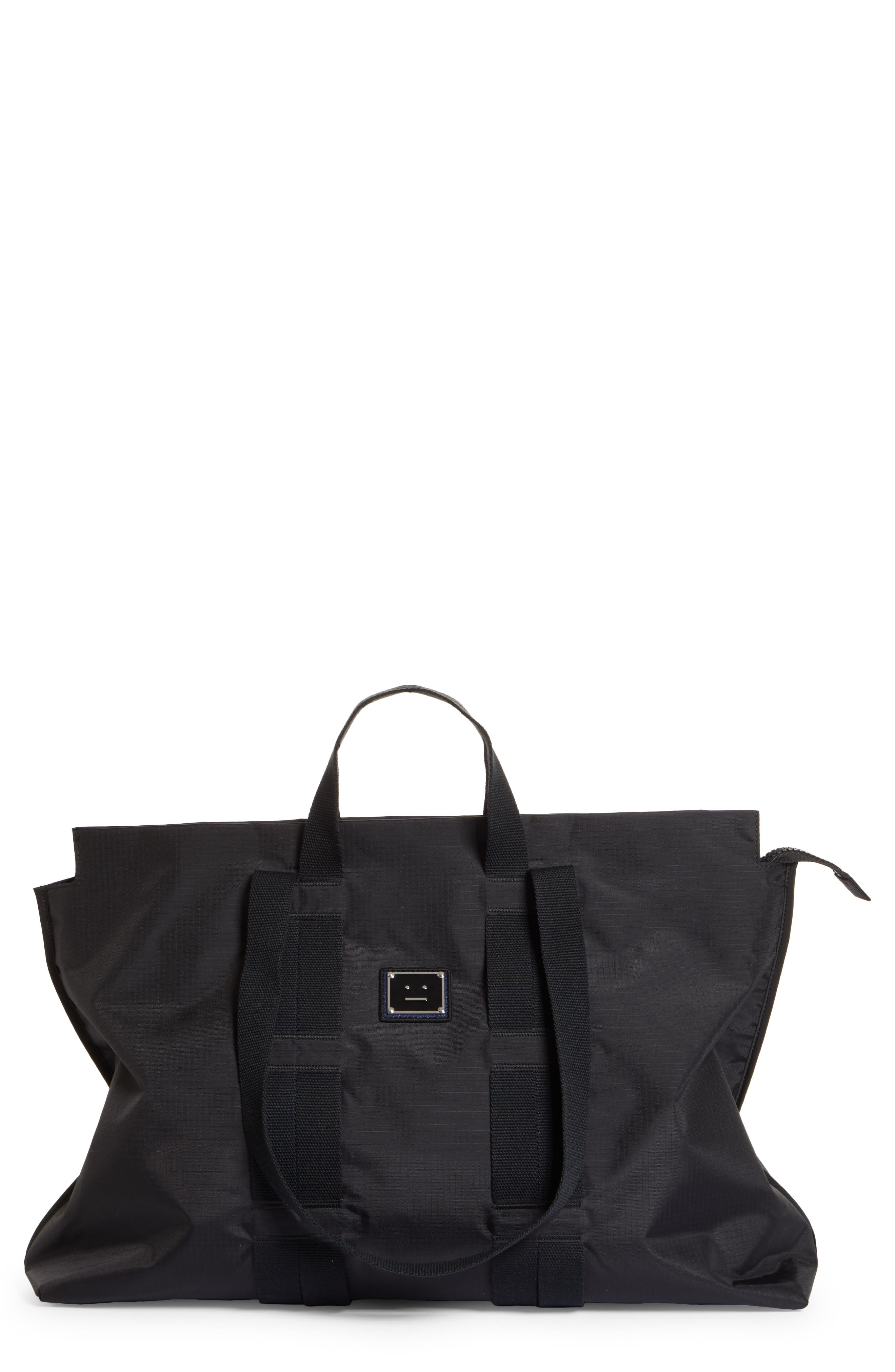 acne studios arvid plaque face tote bolsa
