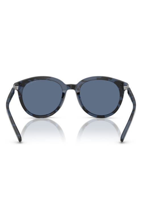 Michael Kors 53mm Round Sunglasses In Blue Tort