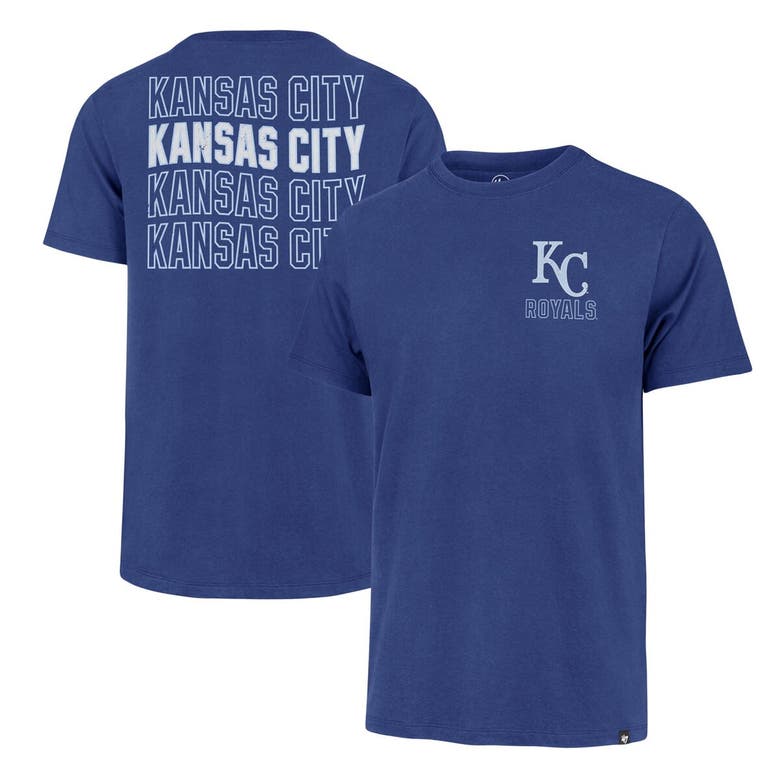 Shop 47 ' Royal Kansas City Royals Hang Back Franklin T-shirt