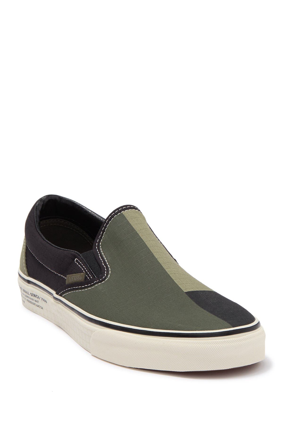 Vans Colorblock Slip-on Sneaker In Dark Green1