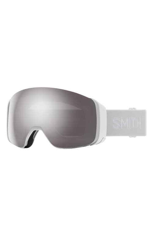 Smith 4D MAG 184mm Snow Goggles in White Vapor /Platinum