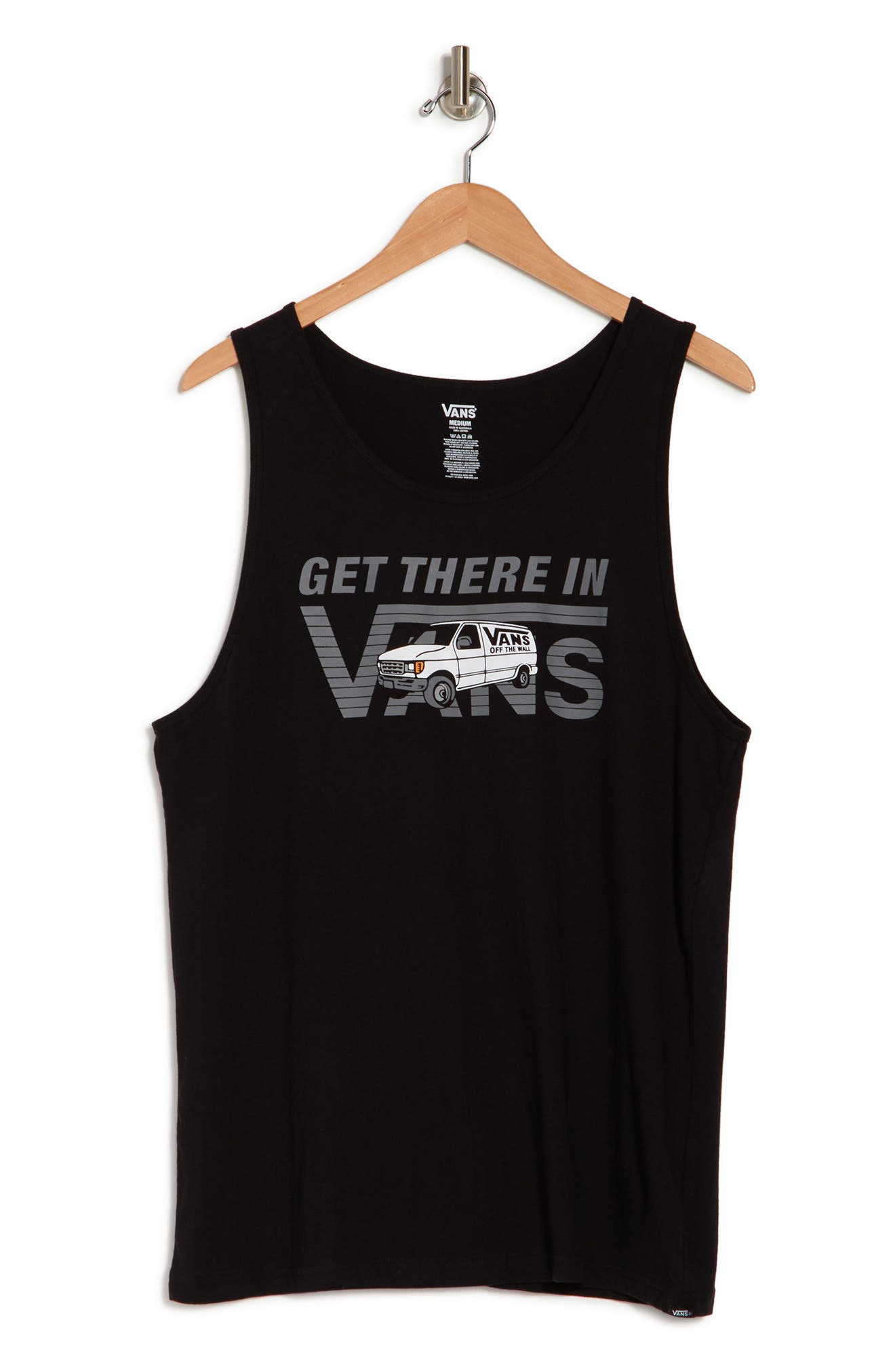 Vans Get There Graphic Tank In Black