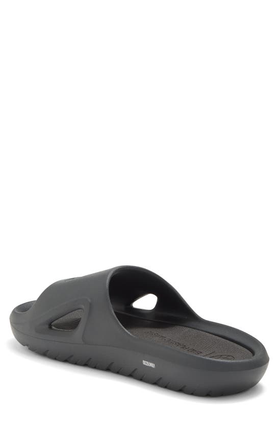 Adidas Originals Adicane Slide Sandal In Carbon/ Carbon/ Core Black