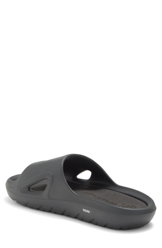 Shop Adidas Originals Adicane Slide Sandal In Carbon/ Carbon/ Core Black