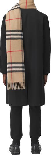 Burberry Giant Icon Check Cashmere Scarf