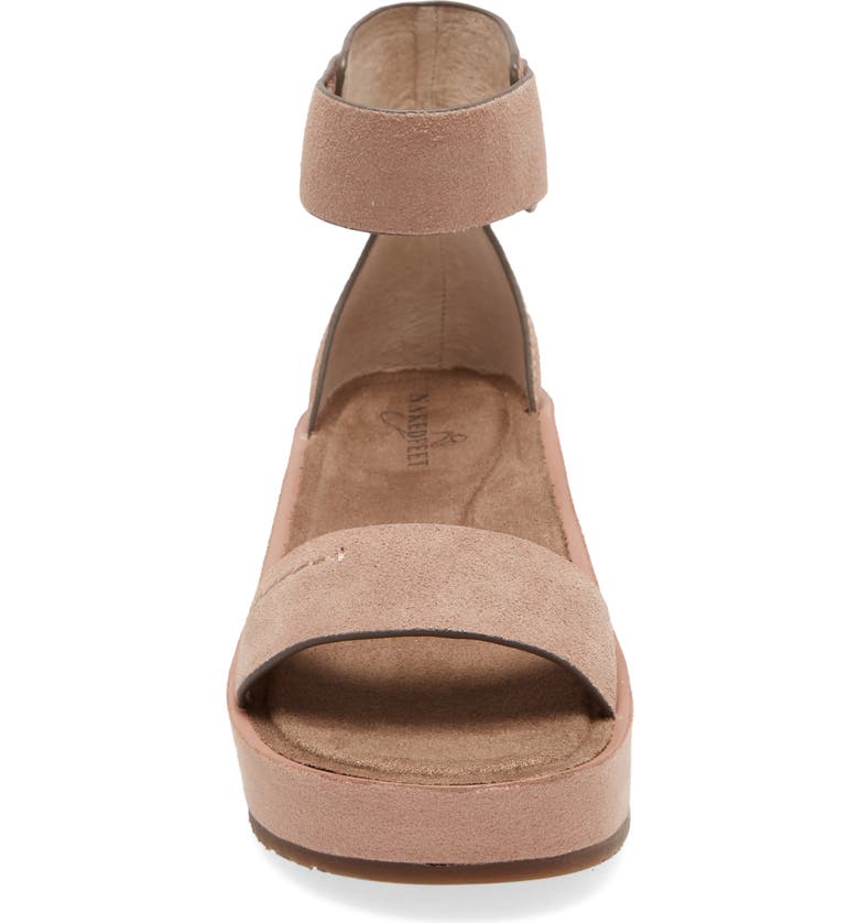 NAKED FEET Renzi Platform Sandal, Main, color, PINK SUEDE
