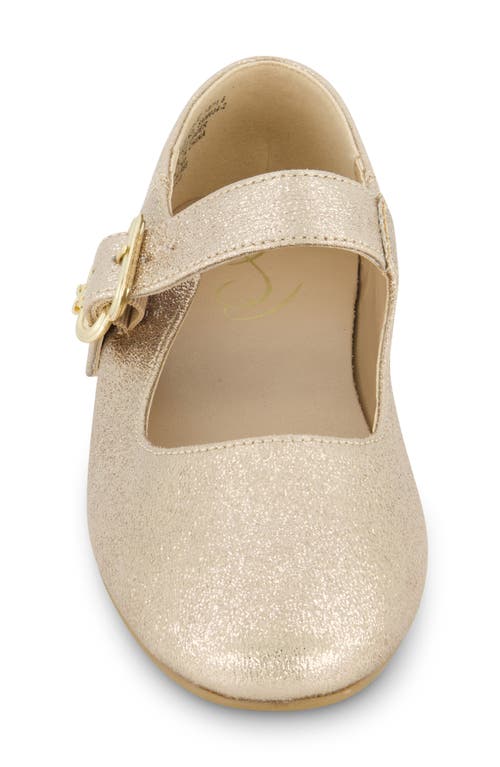 Shop Sam Edelman Kids' Maeve Michela Mary Jane Flat In Gold