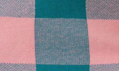 English Factory Check Miniskirt In Pink/emerald