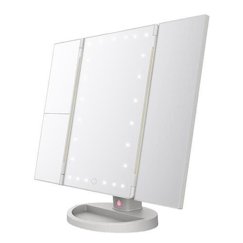 Pursonic Tri-fold Vanity Mirror, Facial Steamer, Anti-aging Serum Set & Konjac Sponge Duo In Multicolor