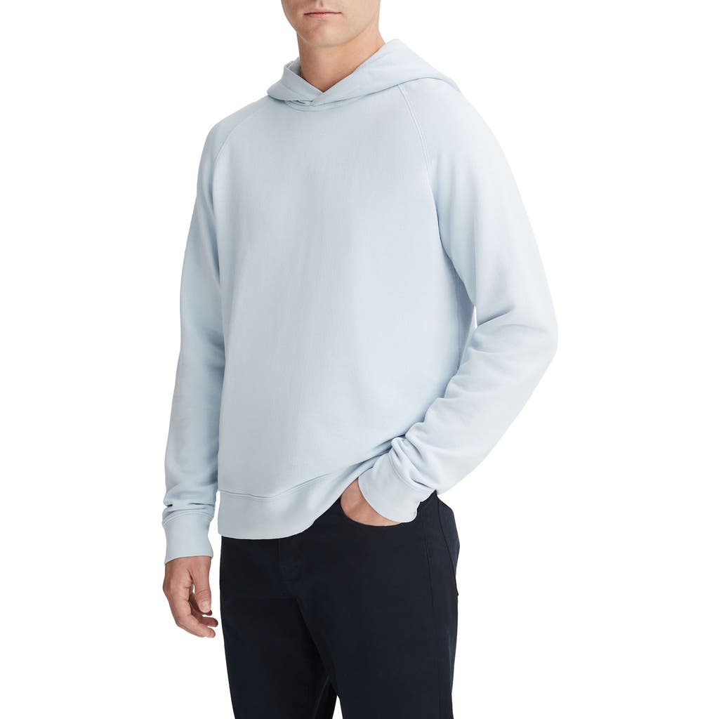 Vince Popover Hoodie In Shirting Blue
