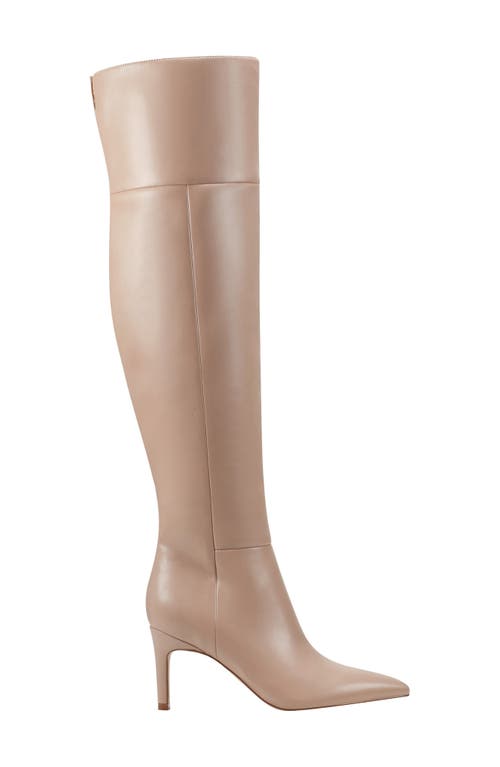 Marc Fisher Ltd Genessa 2 Pointed Toe Over The Knee Boot In Medium Natural