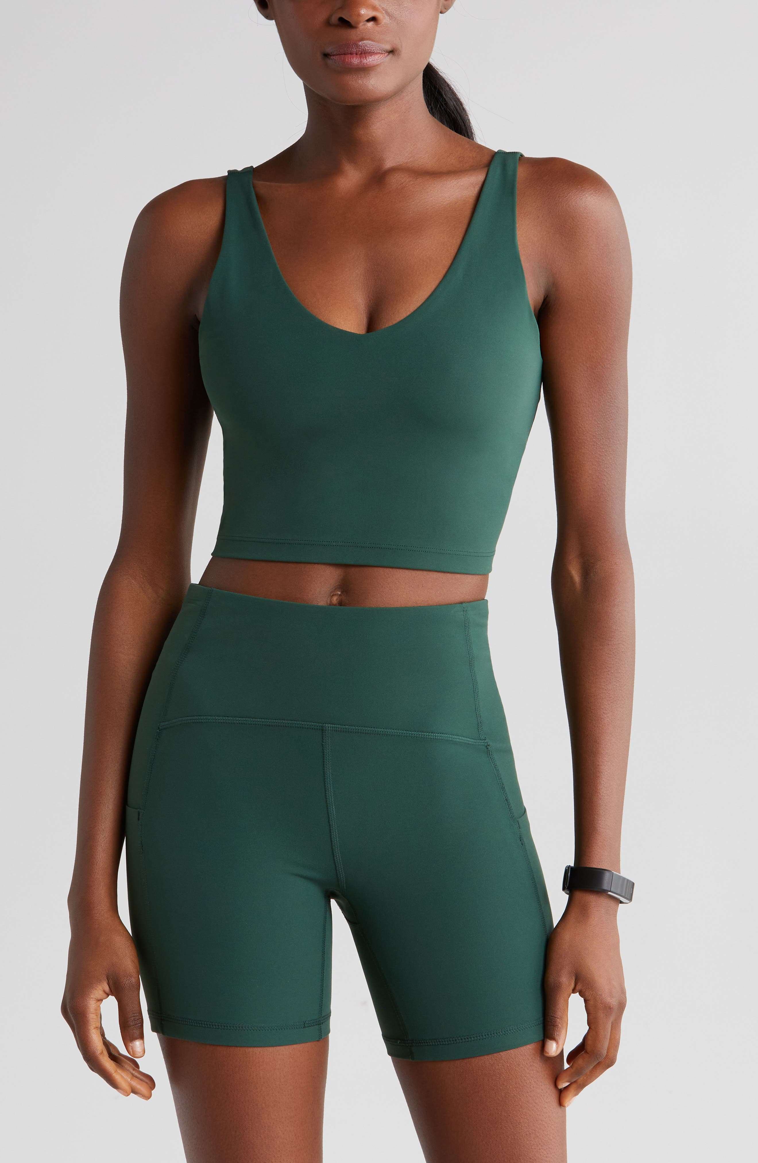emerald green workout top