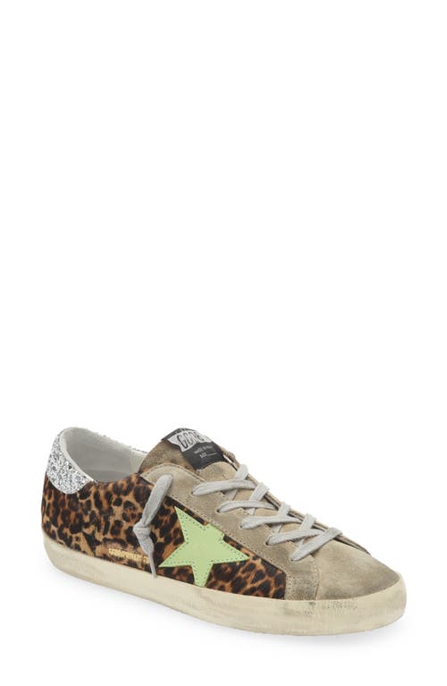 Golden Goose Super-Star Low Top Sneaker in Leo/Green/Taupe/Silver at Nordstrom, Size 10Us
