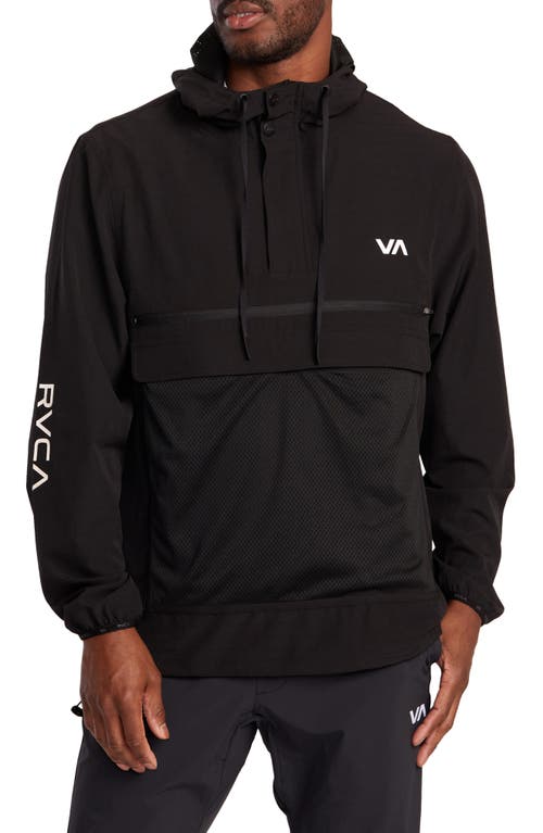 RVCA X Over Water Repellent Anorak Black at Nordstrom,