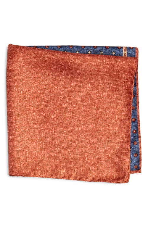 Shop Nordstrom Four Panel Silk Pocket Square In Orange