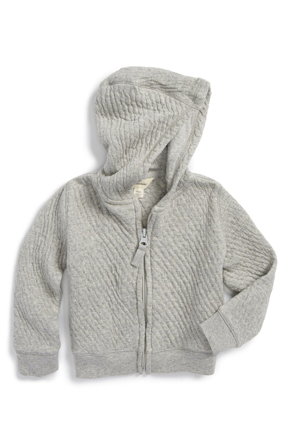 Burt's Bees Baby Organic Cotton Zip Front Hoodie (Baby) Nordstrom