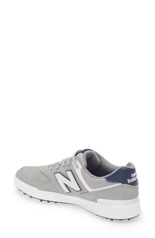 Shop New Balance 574 Greens Waterproof Golf Shoe In Grey/white