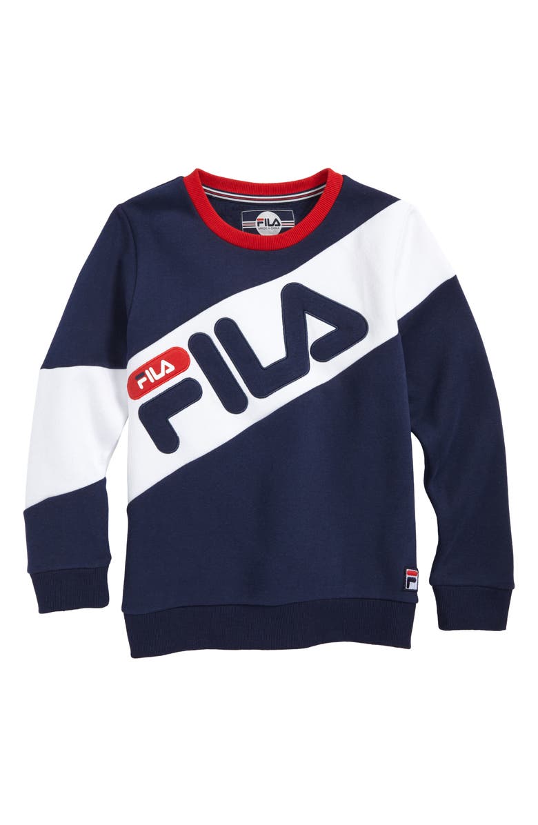 FILA Colorblock Logo Sweatshirt (Big Boys) | Nordstrom