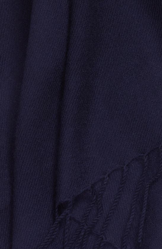 Shop Nordstrom Tissue Weight Wool & Cashmere Scarf In Navy Evening