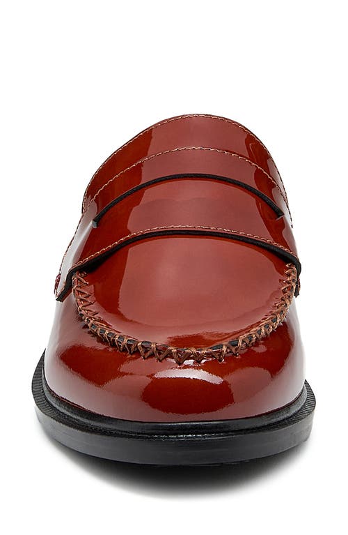 Kelsi Dagger Brooklyn Lock Loafer Mule In Scarlet