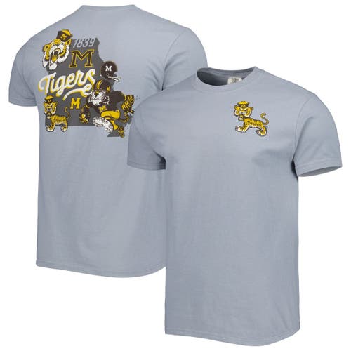 IMAGE ONE Men's Graphite Missouri Tigers Vault State Comfort T-Shirt