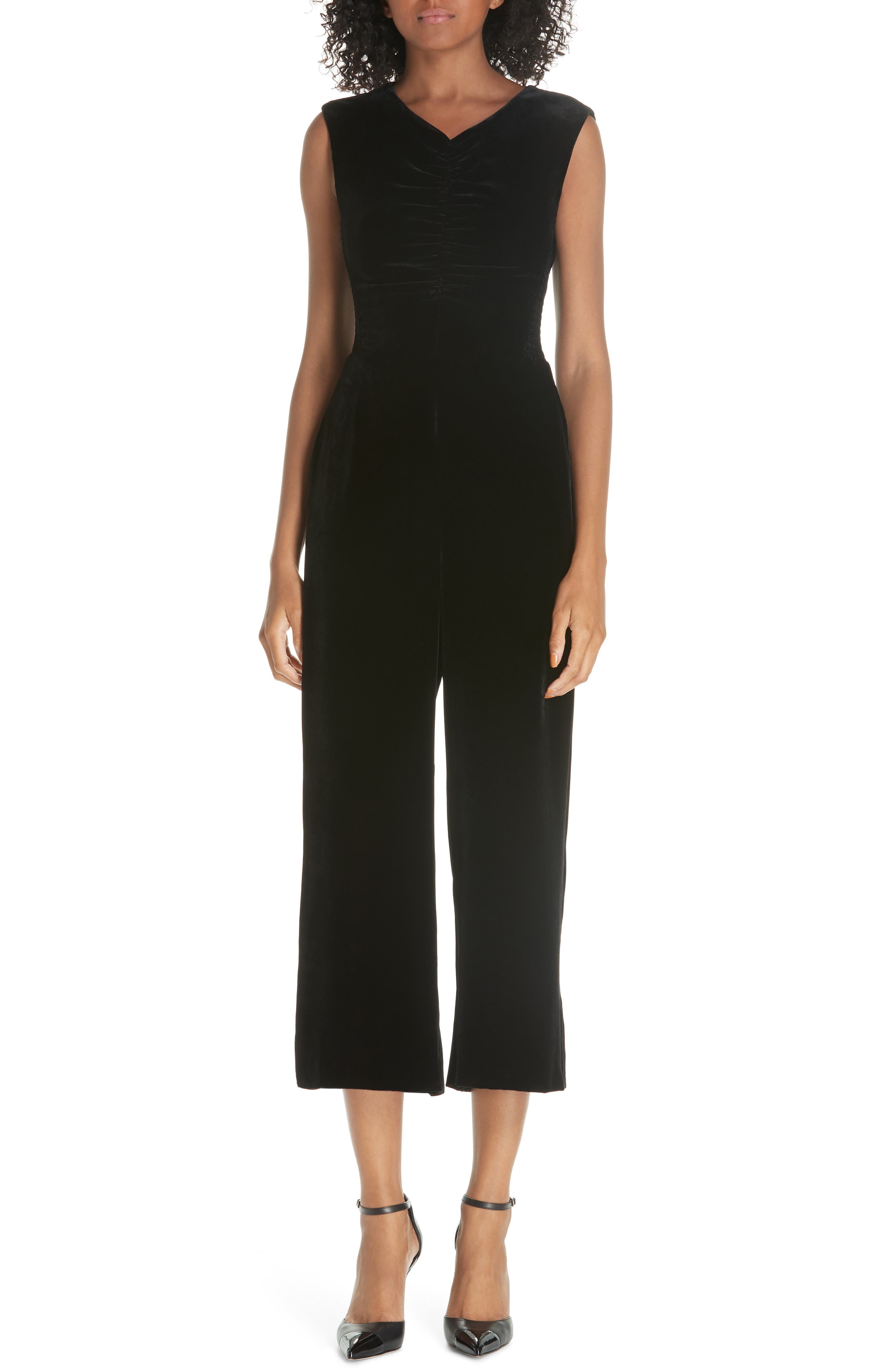 rebecca taylor velvet jumpsuit