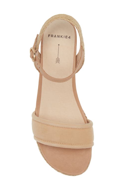 Frankie4 Harris Espadrille Sandal In Camel Suede