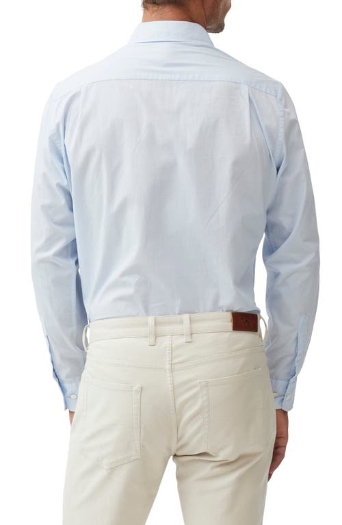 Shop Rodd & Gunn Lowcliffe Solid Cotton Button-up Shirt In Sky