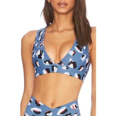 Beach Riot Kelly Sports Bra, Blue