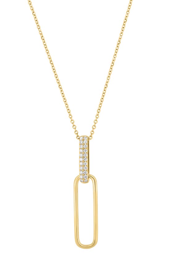 Effy 14k Yellow Gold Diamond Pendant Necklace