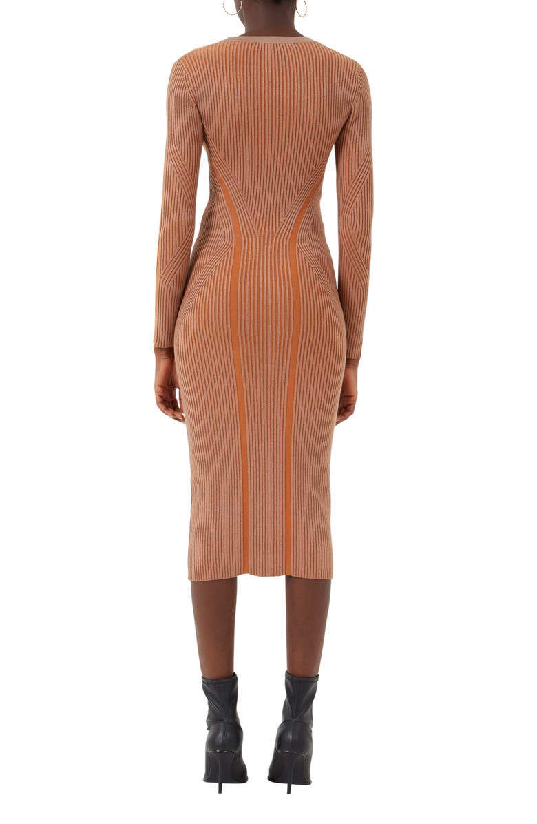 Connection Simona Ribbed Long Sleeve Sweater Dress | Nordstrom