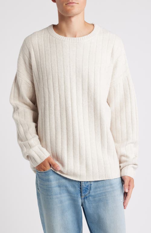 Shop Bp. Rib Crewneck Sweater In Beige Oatmeal Light Heather