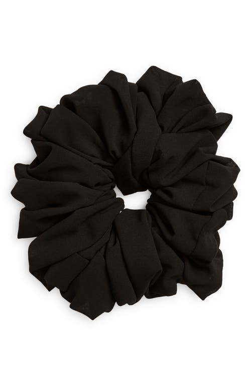 Tasha Oversize Crepe Scrunchie in Black at Nordstrom