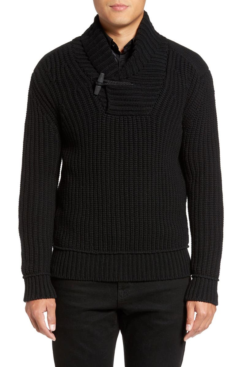 Burberry 'Douglas' Shawl Collar Sweater | Nordstrom