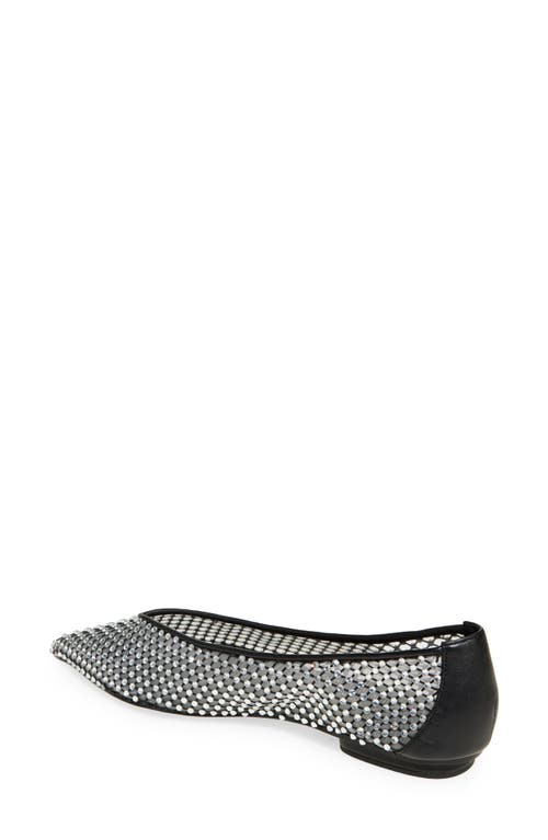 REBECCA MINKOFF REBECCA MINKOFF CRYSTAL MESH BALLET FLAT
