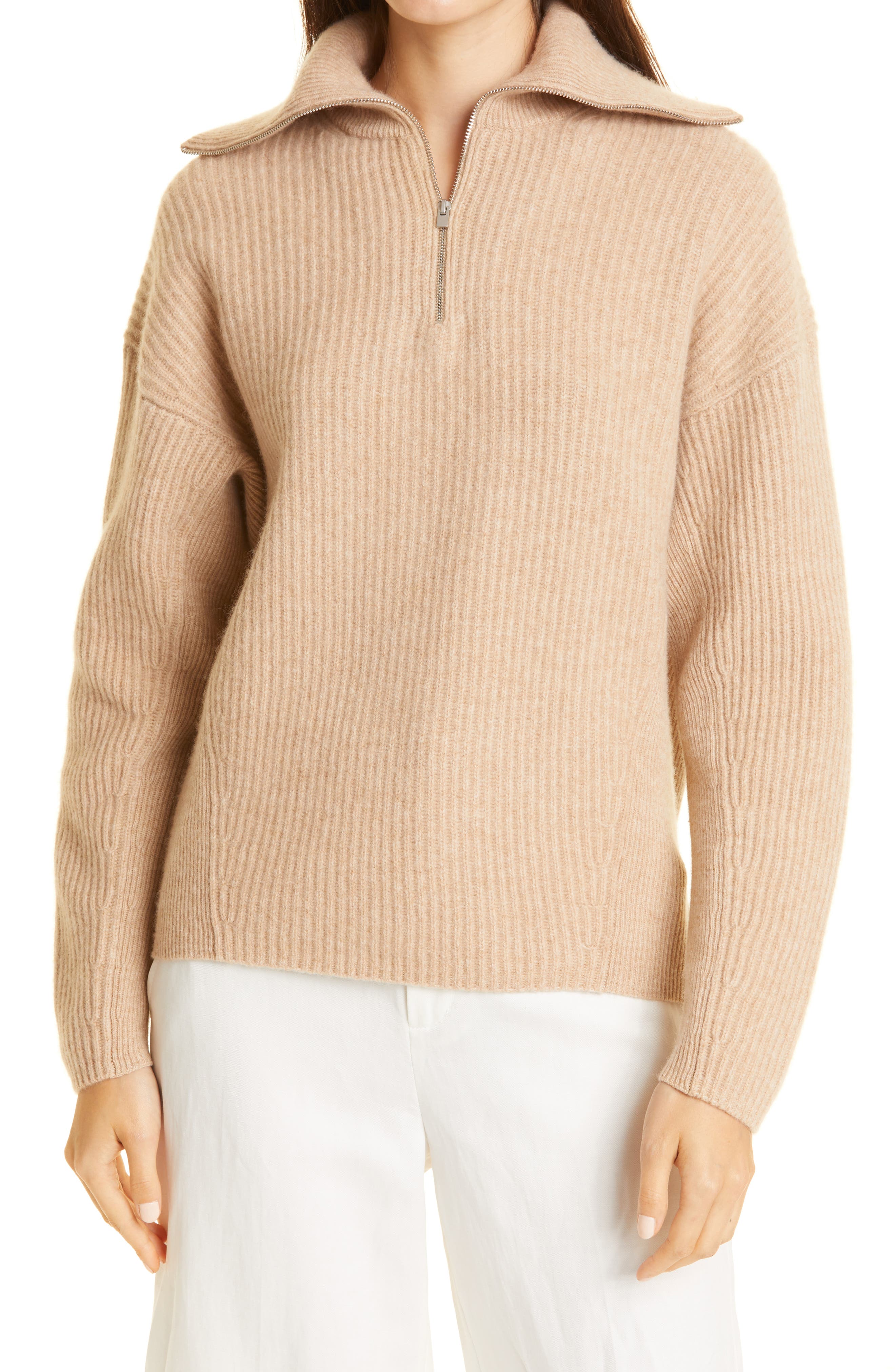 vince half zip sweater