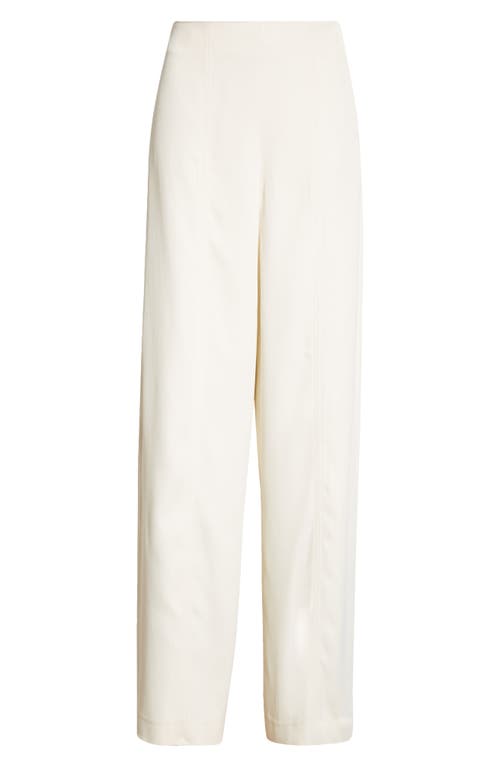 Shop Loulou Studio Talia Straight Leg Pants In Ivory