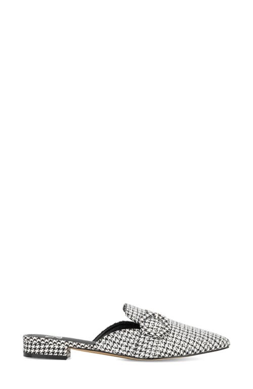 New York And Company Olga Houndstooth Mule In Black/white