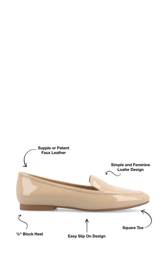Journee Collection Tullie Loafer In Patent/ Tan