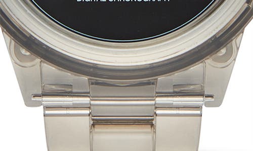 Daniel Wellington Retro Digital Bracelet Watch, 42mm In Transparent Soft Grey